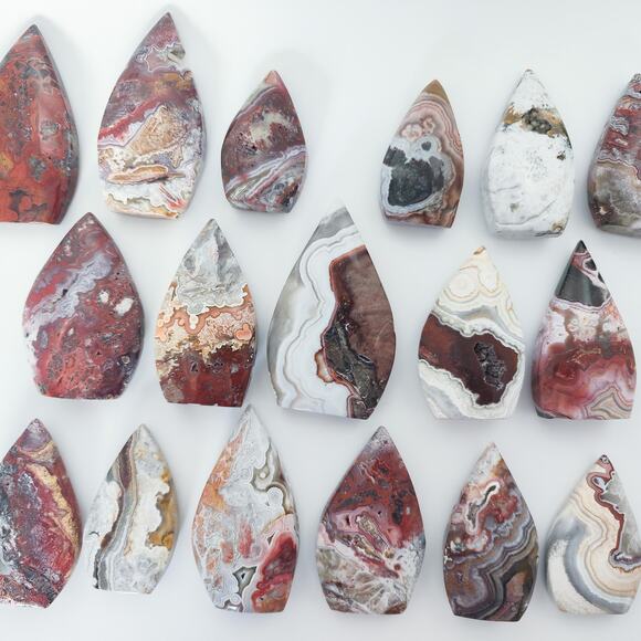 Mexican Lace Agate Freeform Flame Crystal - Picture 2 of 10